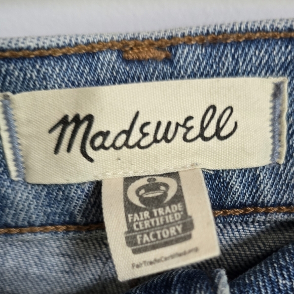 Madewell, New, The '90s Straight Leg Rondell Wash Jeans, Size 32 Petite 32P - Picture 7 of 15